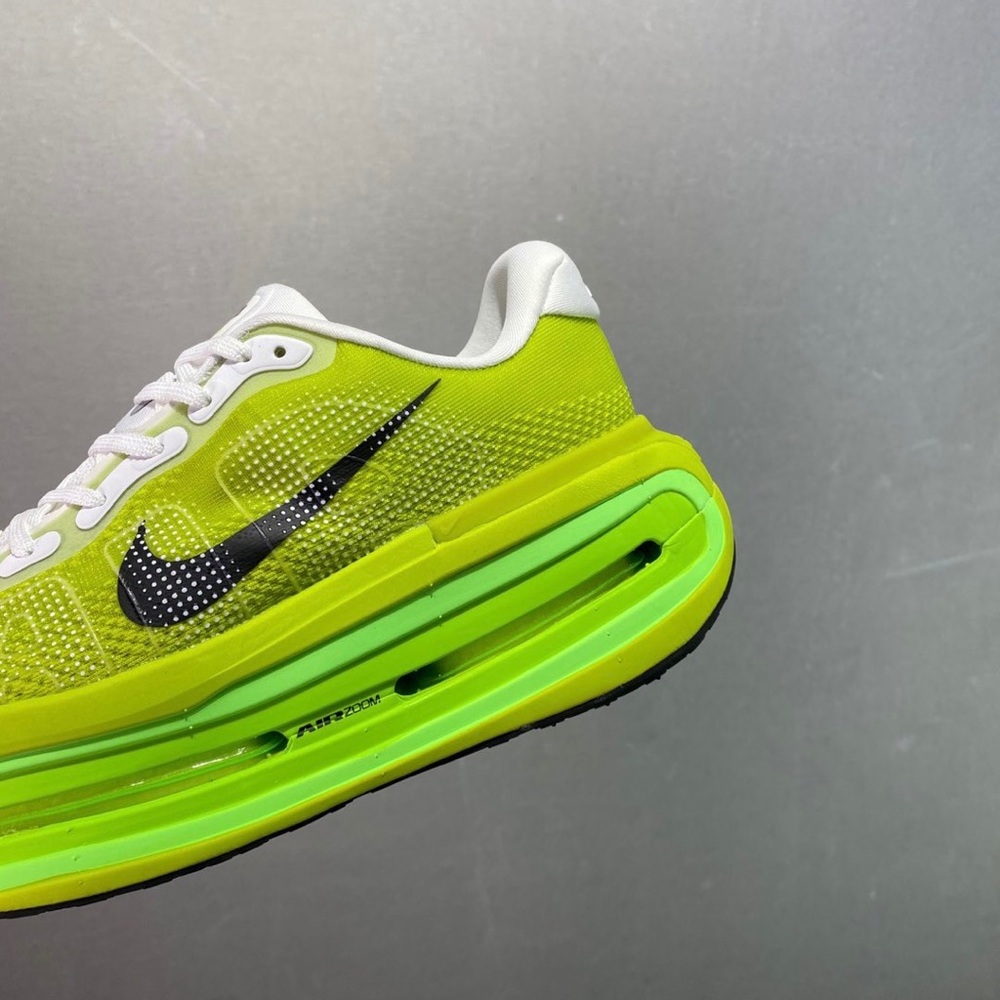 Nike Vomero Premium Men’s Athletic Shoes Neon Yellow with Black Swoosh - Picture 4 of 9